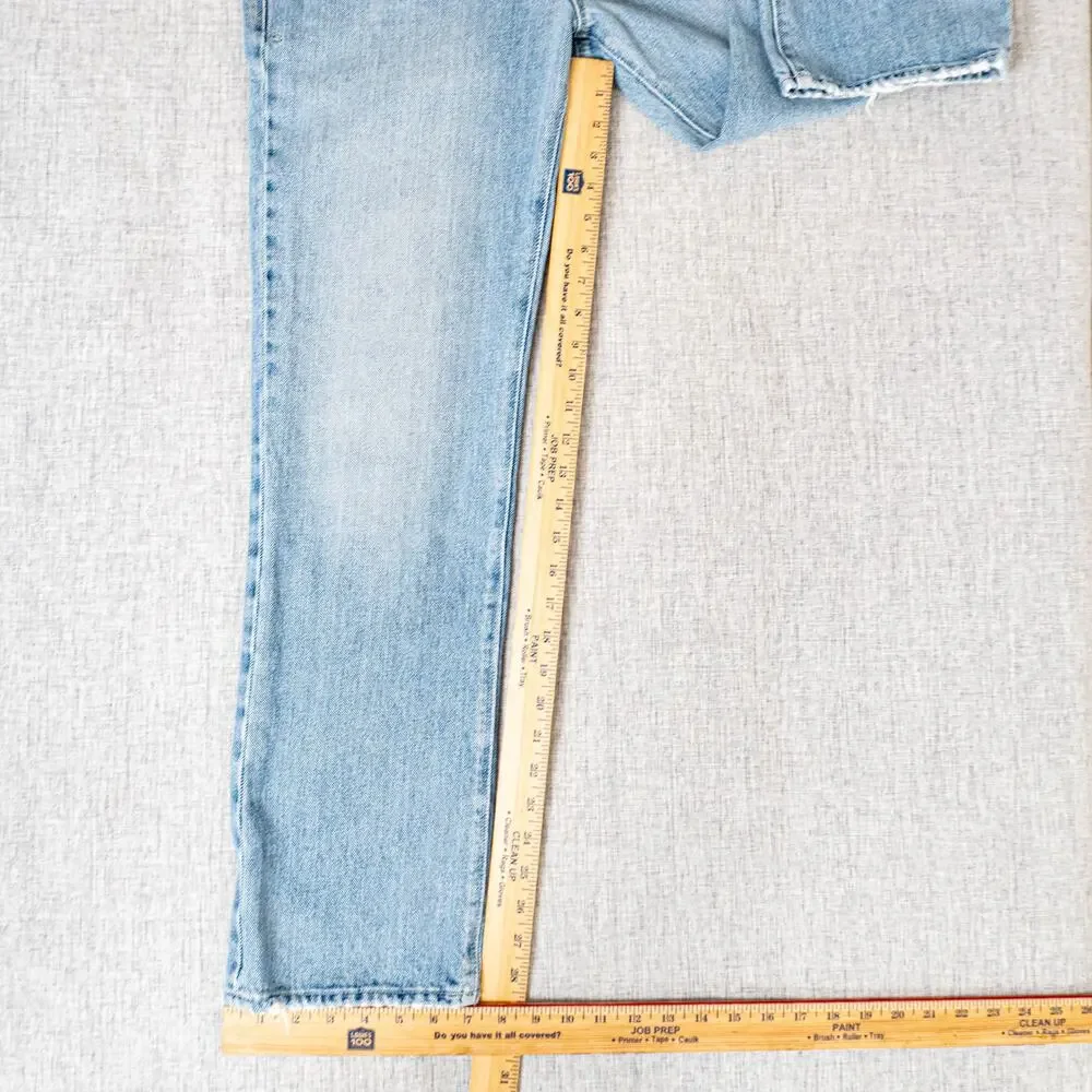 RtA Dexter Belted High Rise Straight Leg Boyfriend Jeans size Medium